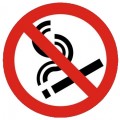 Adesivo "Proibido Fumar" 110mm MCI